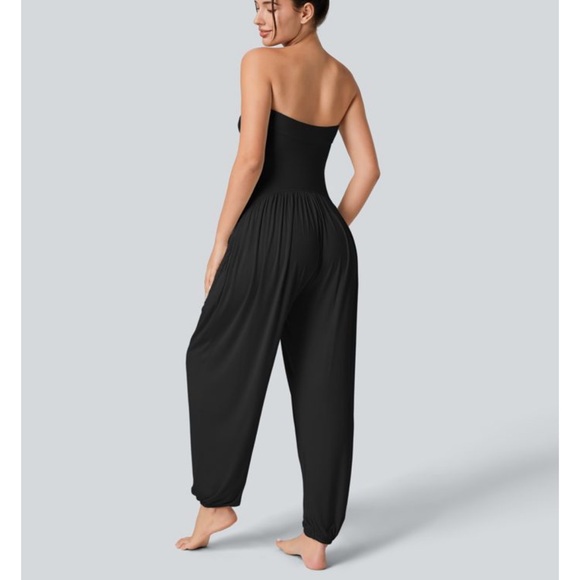 NWT Tube Top Style Side Pocket Jumpsuit HALARA SIZE S. Haram style. Stretchy! - Picture 3 of 9